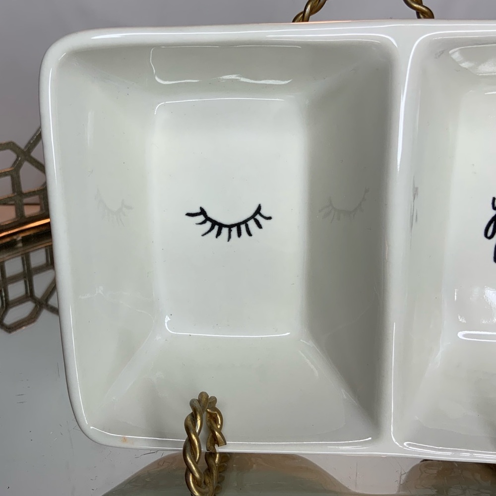 Rae Dunn Divided Dish Bowl Serving #M045 - Picture 3 of 5